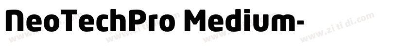 NeoTechPro Medium字体转换